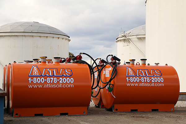 Atlas' 500 and 100 gallon tanks save construction sites valuable time and money.