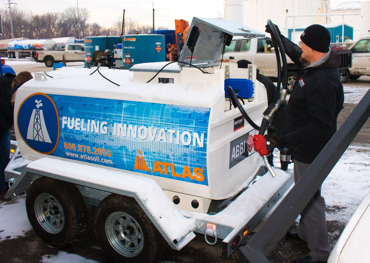 Our friends at PM Technologies examine Atlas' Fueling Innovation Trailer.