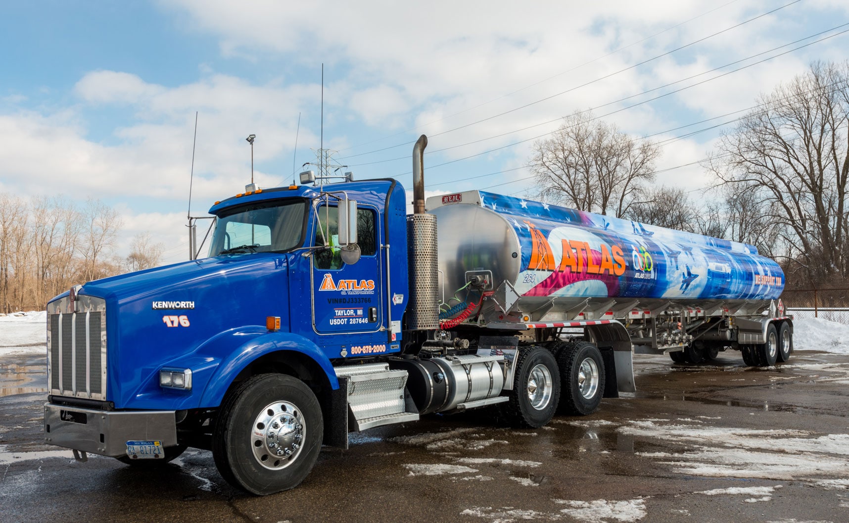 An Atlas transport truck pictured at the Home Office.