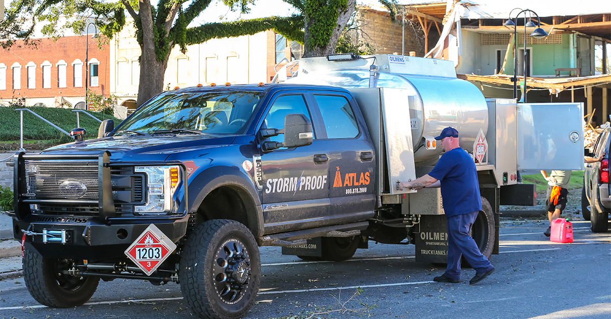 Atlas has a variety of emergency fuel trucks available to fit any type of terrain.