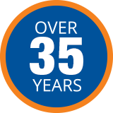 Atlas Oil Company Over 35 Years Service Icon